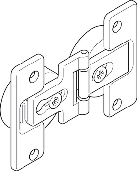 可调合页, 适用于 Slido F-Fold61 25/50A折叠门门扇连接
