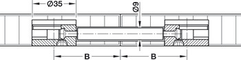 双端拉杆, Maxifix 系统，用于钻孔 Ø 8.4 mm