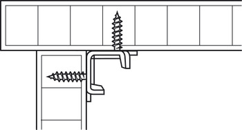 HS 床用连接件, 带曲度挂件部分和挂片