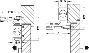 闭门器, DCL 51明装折臂式闭门器 ，EN 2–5, Startec