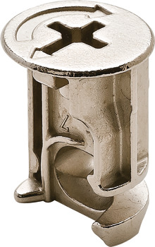 Minifix 连接杆, Häfele Minifix® 15，锌合金，带母体孔边盖