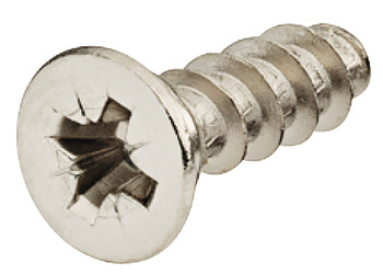 欧式螺钉, Varianta，平沉头，PZ，钢质，全螺纹，适用于Ø 3 mm钻孔，钻入木质材料