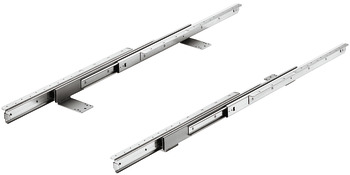 滚珠滑轨, 适合 2 或 3 节折叠扩展桌板，异步，适合无框桌
