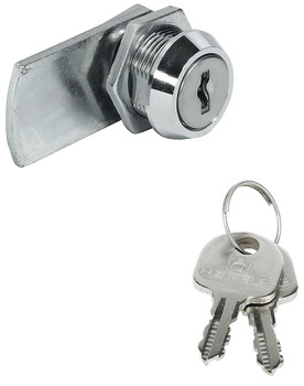 拨片锁, 含固定式叶片锁芯，带一字形锁片